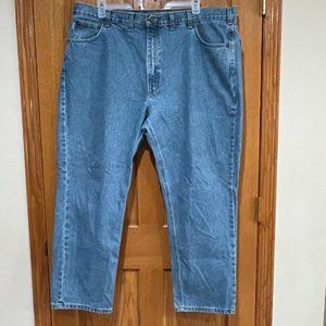 CARHARTT Traditional Fit Men's 46 x 30 Blue Denim Jeans B18-STW